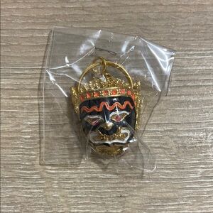 Thailand Black Mask Keychain NEW